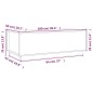 vidaXL Couchtisch Grau 100x50x35 cm Massivholz Kiefer vidaXL Couchtisch Grau 100x50x35 cm Massivholz Kiefer
