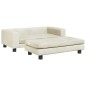 Hundebett mit Verlängerung Creme 100x50x30 cm Samt Hundebett mit Verlängerung Creme 100x50x30 cm Samt