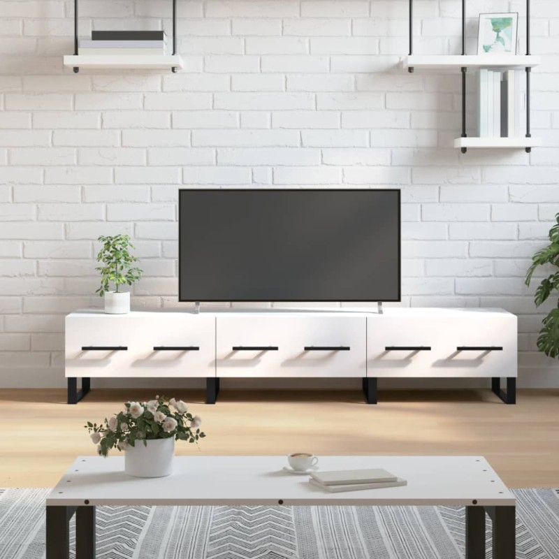 vidaXL TV-Schrank Weiß 150x36x30 cm Holzwerkstoff vidaXL TV-Schrank Weiß 150x36x30 cm Holzwerkstoff