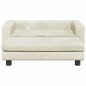 Hundebett mit Verlängerung Creme 100x50x30 cm Samt Hundebett mit Verlängerung Creme 100x50x30 cm Samt