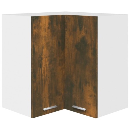 vidaXL Eck-Hängeschrank Räuchereiche 57x57x60 cm Holzwerkstoff