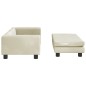 Hundebett mit Verlängerung Creme 100x50x30 cm Samt Hundebett mit Verlängerung Creme 100x50x30 cm Samt