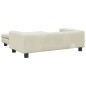 Hundebett mit Verlängerung Creme 100x50x30 cm Samt Hundebett mit Verlängerung Creme 100x50x30 cm Samt