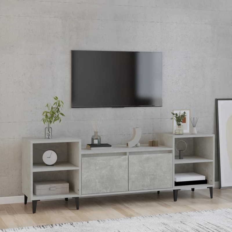 vidaXL TV-Schrank Betongrau 160x35x55 cm Holzwerkstoff vidaXL TV-Schrank Betongrau 160x35x55 cm Holzwerkstoff