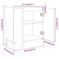 vidaXL Sideboard Braun Eichen-Optik 60x35x70 cm Holzwerkstoff vidaXL Sideboard Braun Eichen-Optik 60x35x70 cm Holzwerkstoff