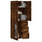 Highboard Räuchereiche 69,5x34x180 cm Holzwerkstoff Highboard Räuchereiche 69,5x34x180 cm Holzwerkstoff