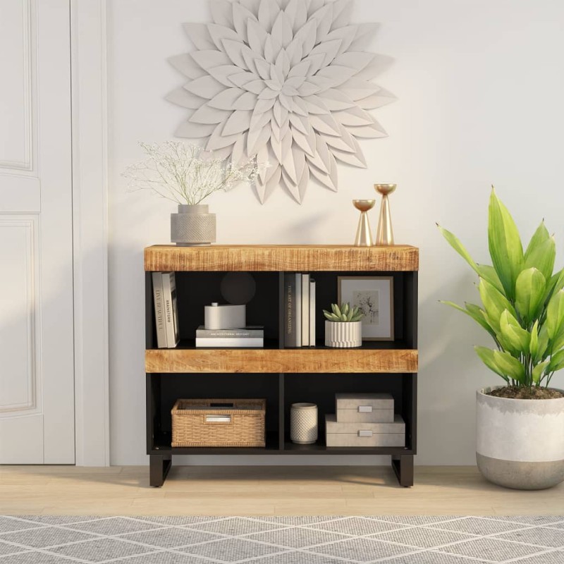 vidaXL Beistellschrank 85x33x75 cm Massivholz Mango vidaXL Beistellschrank 85x33x75 cm Massivholz Mango