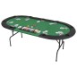 vidaXL 9-Spieler Poker Falttisch 3-fach Faltbar Oval Grün vidaXL 9-Spieler Poker Falttisch 3-fach Faltbar Oval Grün