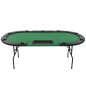 vidaXL 9-Spieler Poker Falttisch 3-fach Faltbar Oval Grün vidaXL 9-Spieler Poker Falttisch 3-fach Faltbar Oval Grün