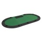 vidaXL 9-Spieler Poker Falttisch 3-fach Faltbar Oval Grün vidaXL 9-Spieler Poker Falttisch 3-fach Faltbar Oval Grün