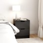 vidaXL Nachttisch Schwarz 40x40x50 cm Spanplatte vidaXL Nachttisch Schwarz 40x40x50 cm Spanplatte
