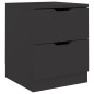 vidaXL Nachttisch Schwarz 40x40x50 cm Spanplatte vidaXL Nachttisch Schwarz 40x40x50 cm Spanplatte
