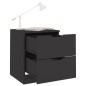 vidaXL Nachttisch Schwarz 40x40x50 cm Spanplatte vidaXL Nachttisch Schwarz 40x40x50 cm Spanplatte