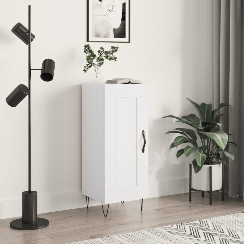 vidaXL Sideboard Weiß 34,5x34x90 cm Holzwerkstoff vidaXL Sideboard Weiß 34,5x34x90 cm Holzwerkstoff