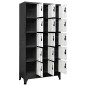 vidaXL Schließfachschrank Anthrazit und Weiß 90x40x180 cm Stahl vidaXL Schließfachschrank Anthrazit und Weiß 90x40x180 cm Stahl
