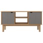 vidaXL TV-Schrank OTTA Braun&Grau 113,5x43x57 cm Massivholz Kiefer vidaXL TV-Schrank OTTA Braun&Grau 113,5x43x57 cm Massivholz Kiefer