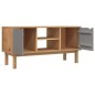 vidaXL TV-Schrank OTTA Braun&Grau 113,5x43x57 cm Massivholz Kiefer vidaXL TV-Schrank OTTA Braun&Grau 113,5x43x57 cm Massivholz Kiefer