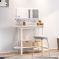 vidaXL Konsolentisch Weiß 110x40x80 cm Massivholz Kiefer vidaXL Konsolentisch Weiß 110x40x80 cm Massivholz Kiefer