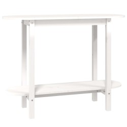 vidaXL Konsolentisch Weiß 110x40x80 cm Massivholz Kiefer