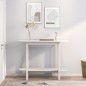vidaXL Konsolentisch Weiß 110x40x80 cm Massivholz Kiefer vidaXL Konsolentisch Weiß 110x40x80 cm Massivholz Kiefer