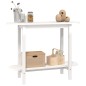 vidaXL Konsolentisch Weiß 110x40x80 cm Massivholz Kiefer vidaXL Konsolentisch Weiß 110x40x80 cm Massivholz Kiefer