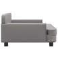 Hundebett Grau 90x53x30 cm Kunstleder Hundebett Grau 90x53x30 cm Kunstleder