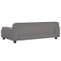 Hundebett Grau 90x53x30 cm Kunstleder Hundebett Grau 90x53x30 cm Kunstleder