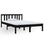 vidaXL Massivholzbett Schwarz 120x190 cm vidaXL Massivholzbett Schwarz 120x190 cm