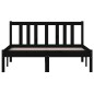 vidaXL Massivholzbett Schwarz 120x190 cm vidaXL Massivholzbett Schwarz 120x190 cm
