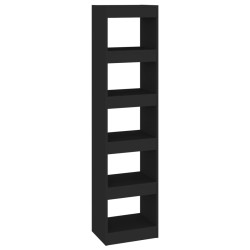 vidaXL Bücherregal/Raumteiler Schwarz 40x30x166 cm
