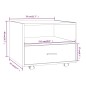vidaXL Couchtisch Braun Eichen-Optik 55x55x40 cm Holzwerkstoff vidaXL Couchtisch Braun Eichen-Optik 55x55x40 cm Holzwerkstoff