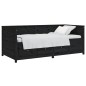 vidaXL Tagesbett Schwarz 100x200 cm Massivholz Kiefer vidaXL Tagesbett Schwarz 100x200 cm Massivholz Kiefer