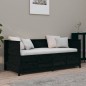 vidaXL Tagesbett Schwarz 100x200 cm Massivholz Kiefer vidaXL Tagesbett Schwarz 100x200 cm Massivholz Kiefer