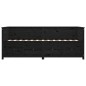 vidaXL Tagesbett Schwarz 100x200 cm Massivholz Kiefer vidaXL Tagesbett Schwarz 100x200 cm Massivholz Kiefer