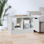 vidaXL Couchtisch Hochglanz-Weiß 50x50x36 cm Holzwerkstoff