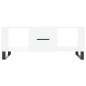 vidaXL Couchtisch Weiß 102x50x40 cm Holzwerkstoff vidaXL Couchtisch Weiß 102x50x40 cm Holzwerkstoff