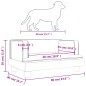 Hundebett Dunkelgrau 60x40x30 cm Samt Hundebett Dunkelgrau 60x40x30 cm Samt