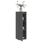 vidaXL Wandschrank Grau 30x30x100 cm Massivholz Kiefer vidaXL Wandschrank Grau 30x30x100 cm Massivholz Kiefer