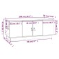 vidaXL Couchtisch Grau 100x50x41 cm Massivholz Kiefer vidaXL Couchtisch Grau 100x50x41 cm Massivholz Kiefer