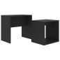 vidaXL Couchtisch-Set Schwarz 48x30x45 cm Holzwerkstoff vidaXL Couchtisch-Set Schwarz 48x30x45 cm Holzwerkstoff