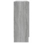 vidaXL Vitrinenschrank Grau Sonoma 82,5x30,5x80 cm Holzwerkstoff vidaXL Vitrinenschrank Grau Sonoma 82,5x30,5x80 cm Holzwerkstoff