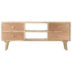 vidaXL TV-Schrank 110×30×45 cm Mango Massivholz
