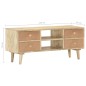 vidaXL TV-Schrank 110×30×45 cm Mango Massivholz vidaXL TV-Schrank 110×30×45 cm Mango Massivholz