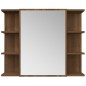 vidaXL Bad-Spiegelschrank Braun Eiche-Optik 80x20,5x64cm Holzwerkstoff vidaXL Bad-Spiegelschrank Braun Eiche-Optik 80x20,5x64cm Holzwerkstoff