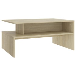 vidaXL Couchtisch Sonoma-Eiche 90x60x42,5 cm Holzwerkstoff