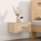 vidaXL Wand-Nachttisch Sonoma-Eiche 50x36x25 cm vidaXL Wand-Nachttisch Sonoma-Eiche 50x36x25 cm