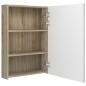 vidaXL LED-Bad-Spiegelschrank Weiß und Eichen-Optik 50x13x70 cm vidaXL LED-Bad-Spiegelschrank Weiß und Eichen-Optik 50x13x70 cm