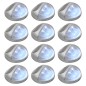 vidaXL Outdoor Solar-Wandleuchten LED 12 Stk. Rund Silbern vidaXL Outdoor Solar-Wandleuchten LED 12 Stk. Rund Silbern