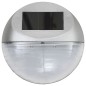 vidaXL Outdoor Solar-Wandleuchten LED 12 Stk. Rund Silbern vidaXL Outdoor Solar-Wandleuchten LED 12 Stk. Rund Silbern