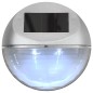 vidaXL Outdoor Solar-Wandleuchten LED 12 Stk. Rund Silbern vidaXL Outdoor Solar-Wandleuchten LED 12 Stk. Rund Silbern
